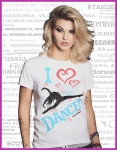 АРТ футболка. I LOVE DANCE!
